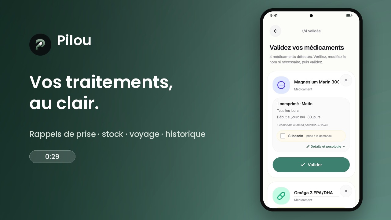 Pilou : le pilulier qui lit votre ordonnance